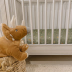 Dinos Organic Fitted Cot Sheet - SECONDS