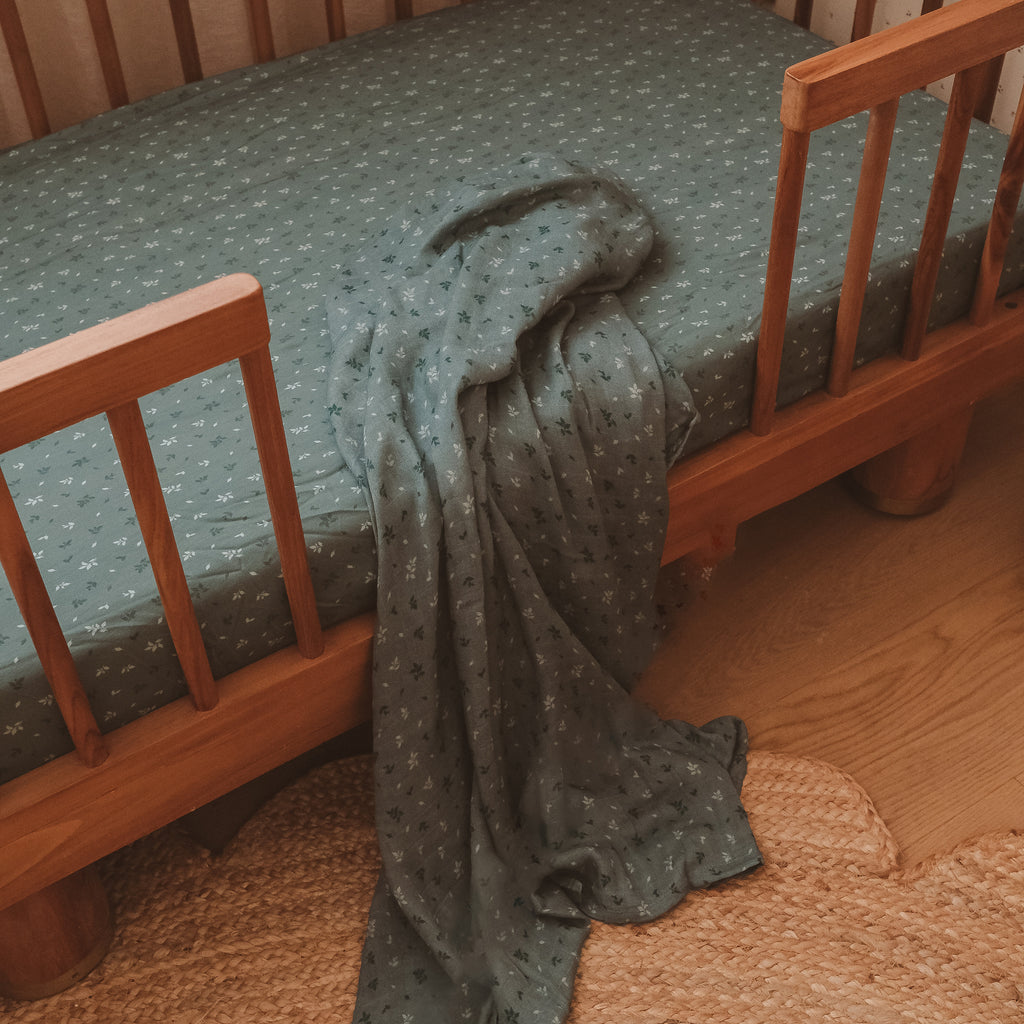 Pine Organic Fitted Cot Sheet