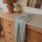 Forest Friends Sage Organic Fitted Cot Sheet