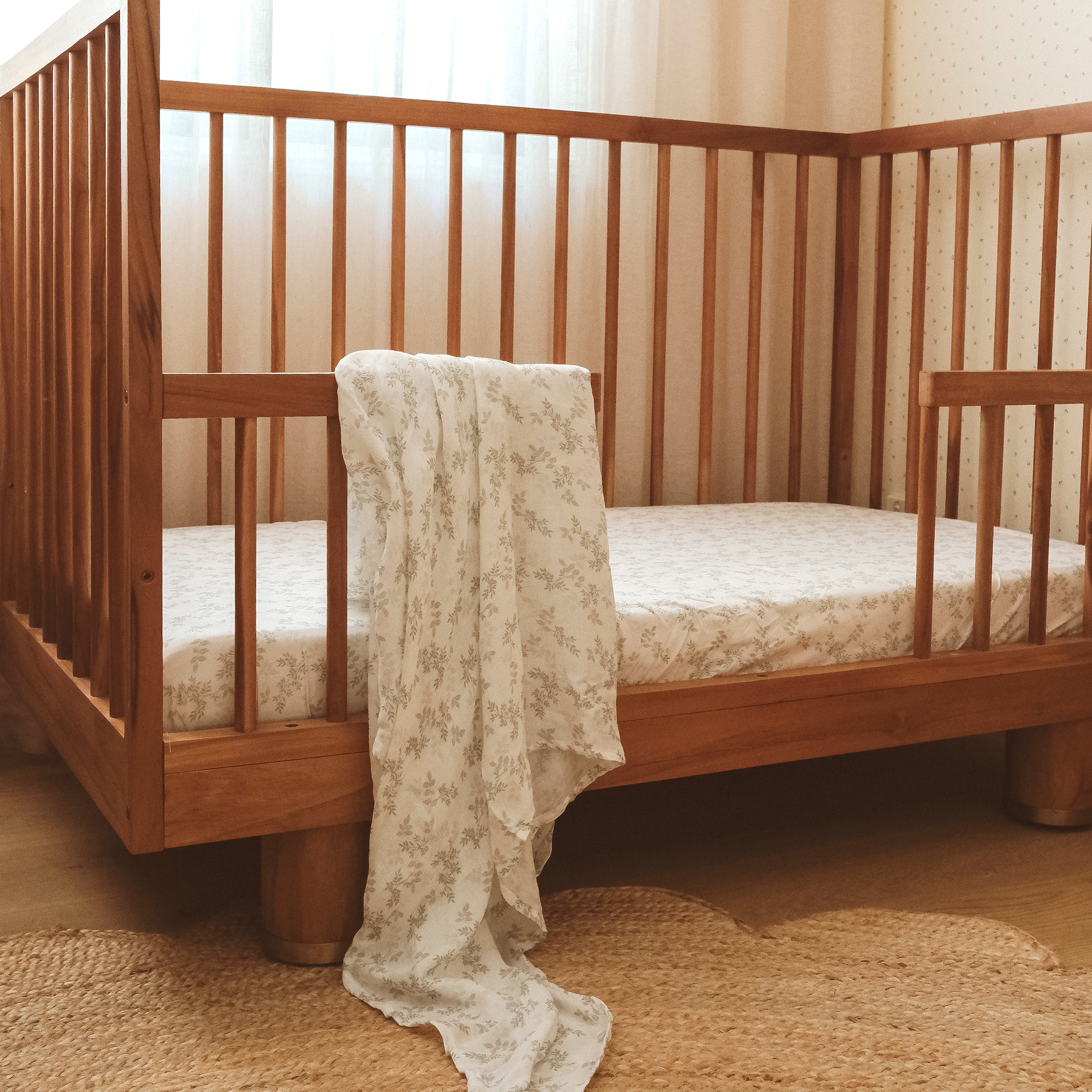 Cypress Organic Fitted Cot Sheet