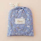 Forest Friends Cornflower Organic Fitted Cot Sheet