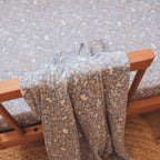 Forest Friends Cornflower Organic Fitted Cot Sheet