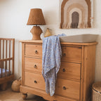 Forest Friends Cornflower Organic Fitted Cot Sheet