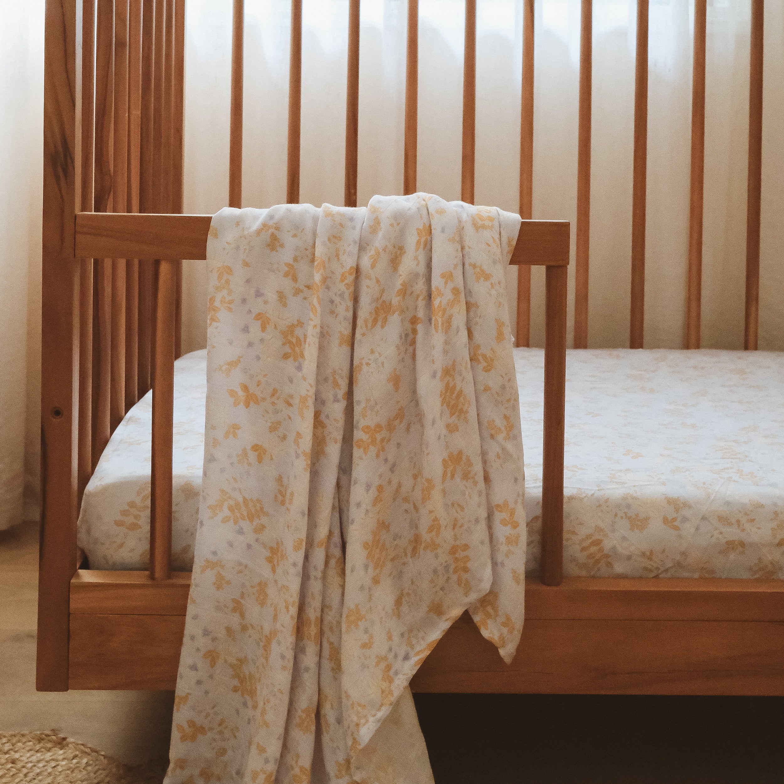 Delphinium Organic Muslin Wrap Swaddle - LAST CHANCE