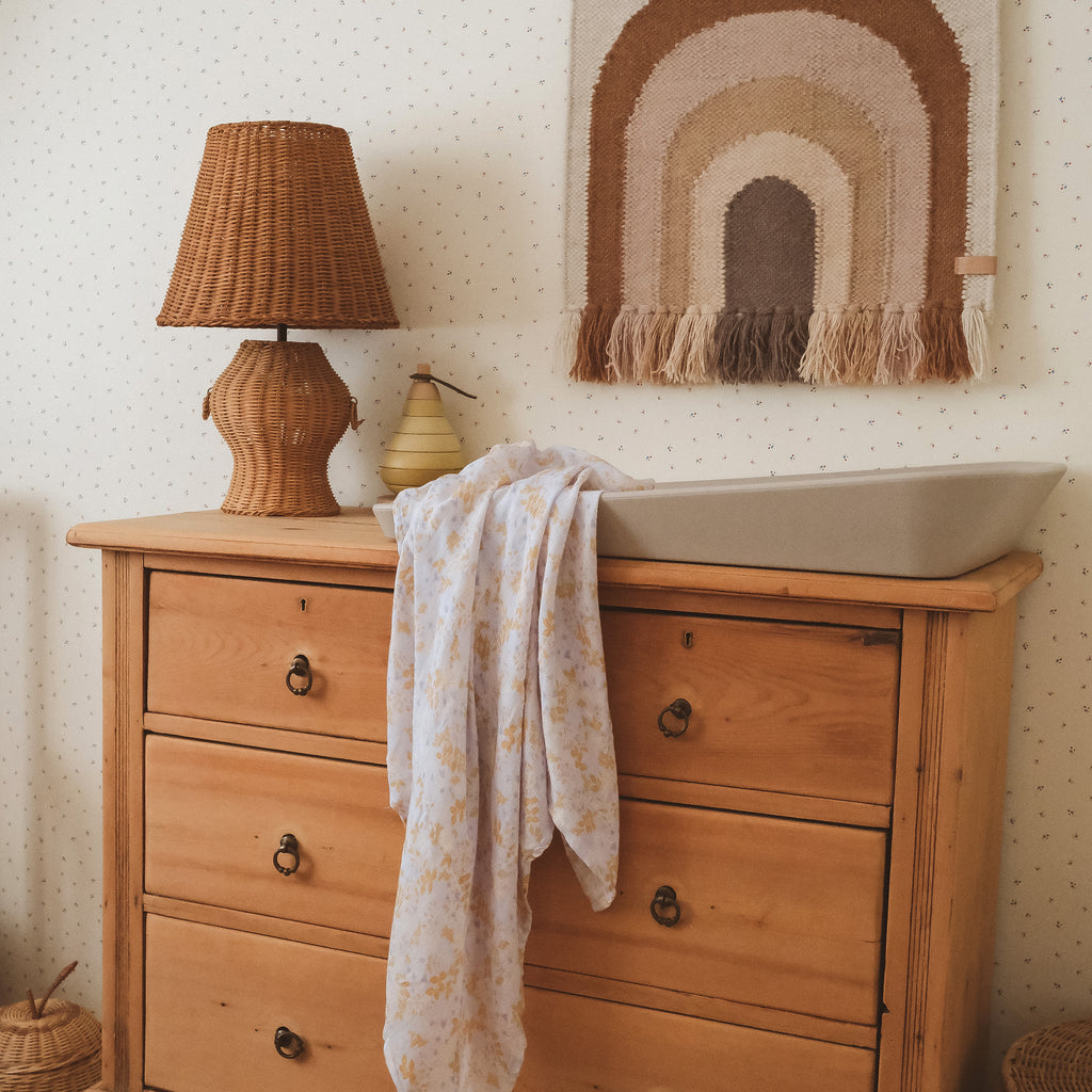 Delphinium Organic Fitted Cot Sheet