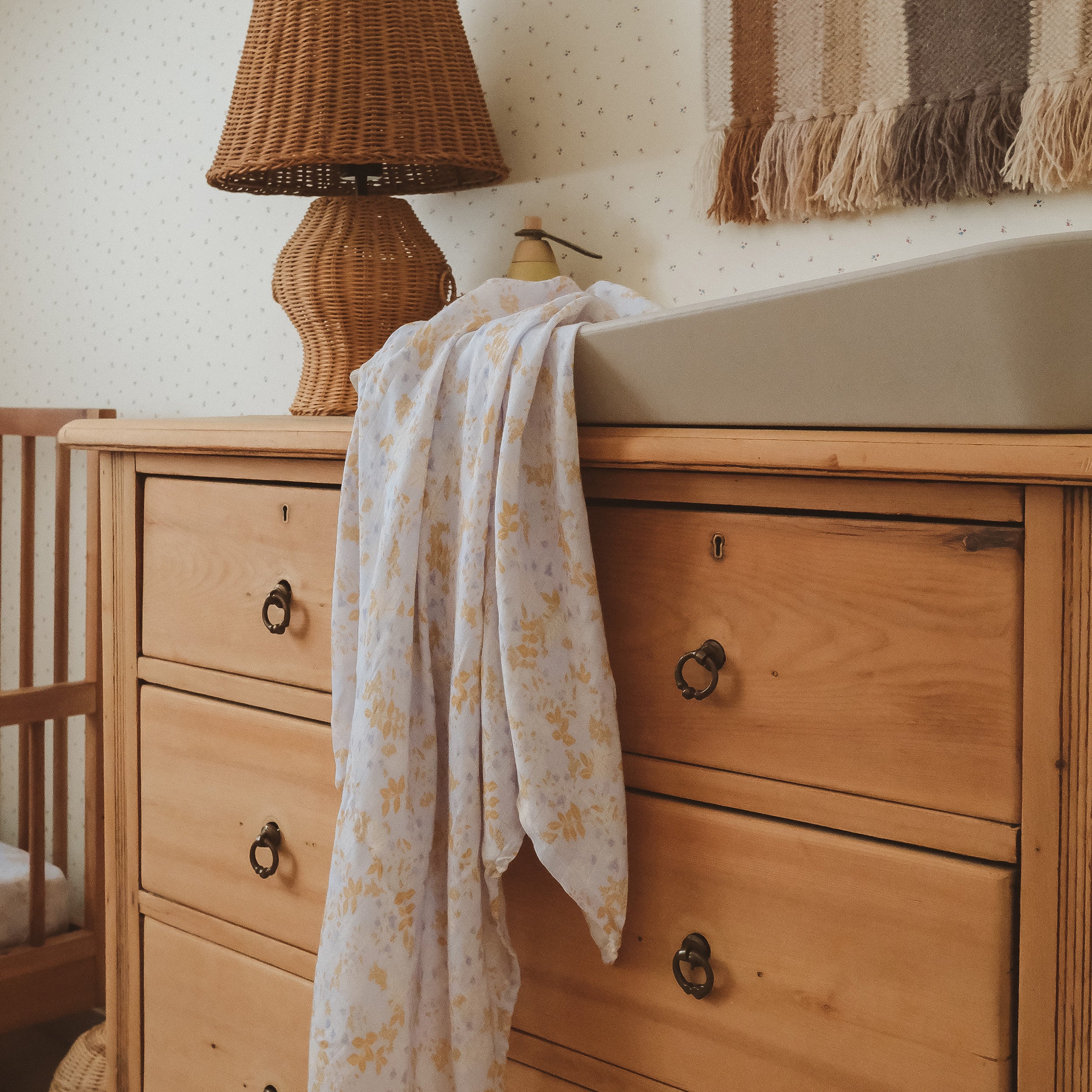 Delphinium Organic Fitted Cot Sheet