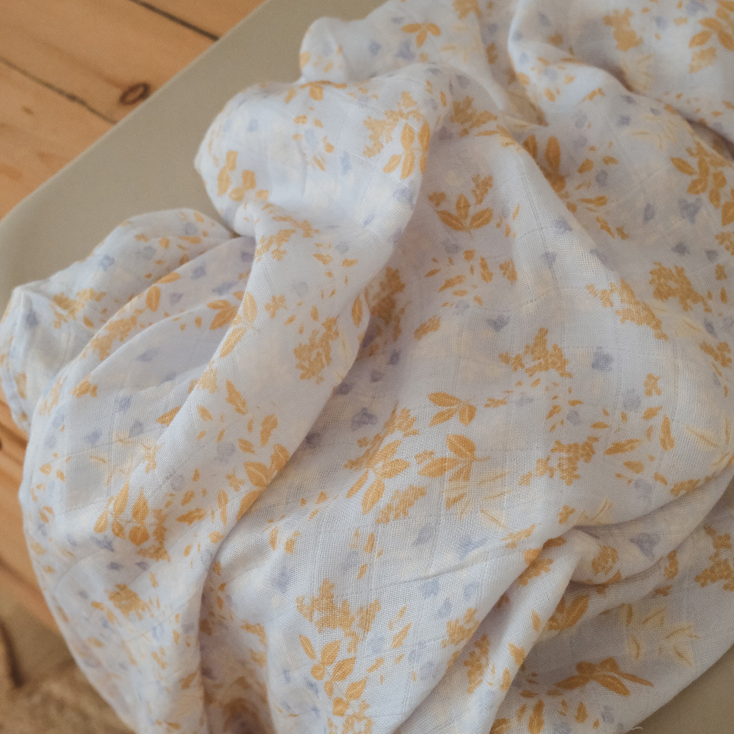 Delphinium Organic Muslin Wrap Swaddle - LAST CHANCE