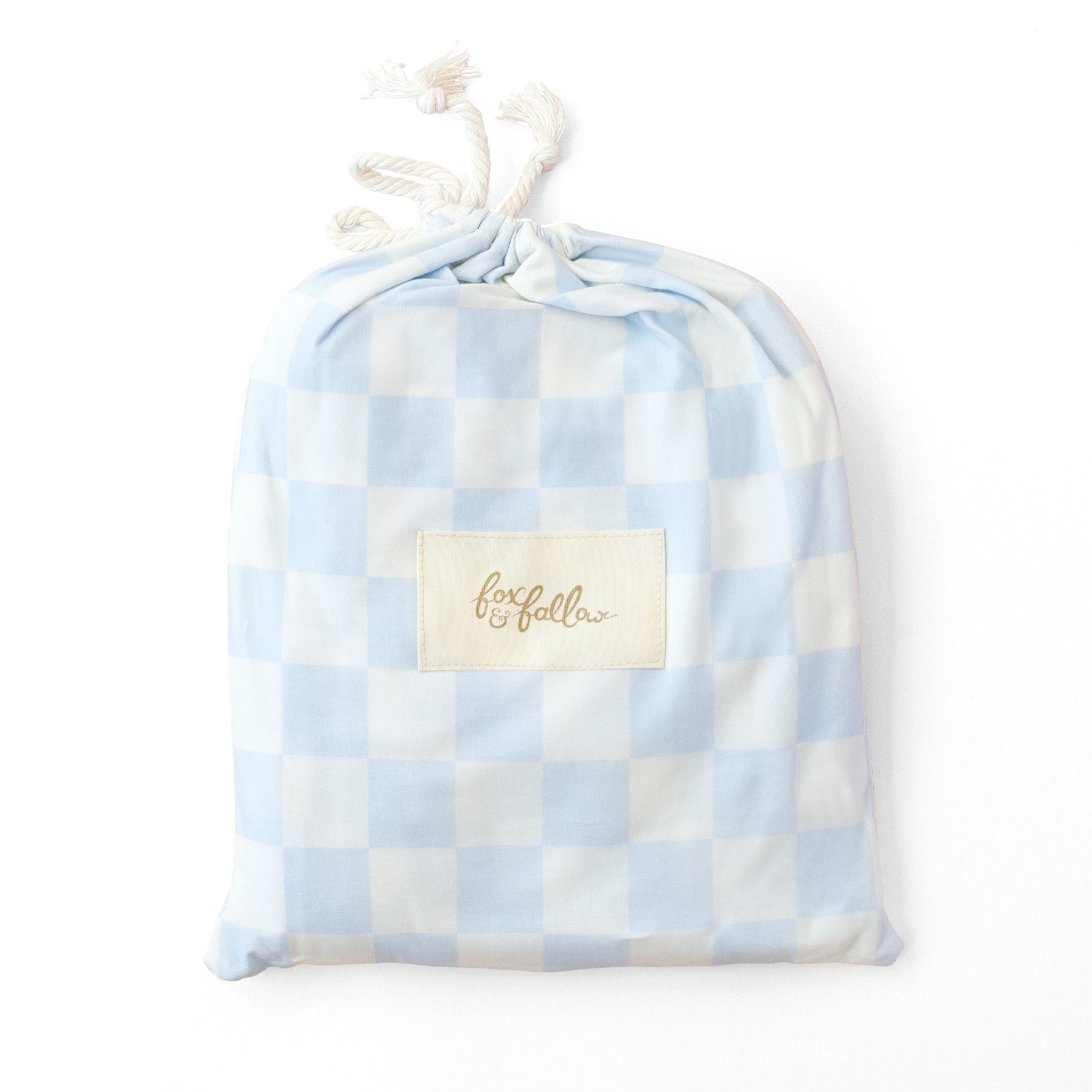 Powder Check Organic Fitted Cot Sheet