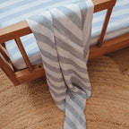 Cloud Stripe Organic Fitted Cot Sheet