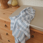 Cloud Stripe Organic Fitted Cot Sheet