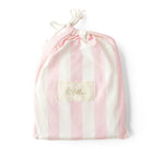 Petal Stripe Organic Fitted Cot Sheet