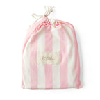 Petal Stripe Organic Fitted Cot Sheet