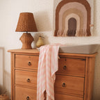 Petal Stripe Organic Muslin Wrap Swaddle