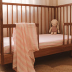 Petal Stripe Organic Muslin Wrap Swaddle