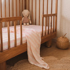 Petal Stripe Organic Muslin Wrap Swaddle