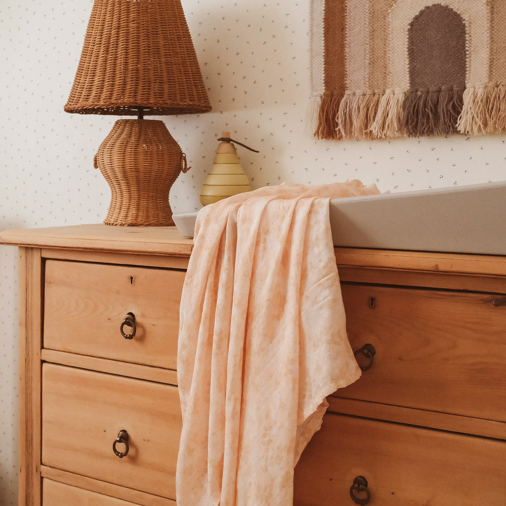 Wild Peony Organic Fitted Cot Sheet