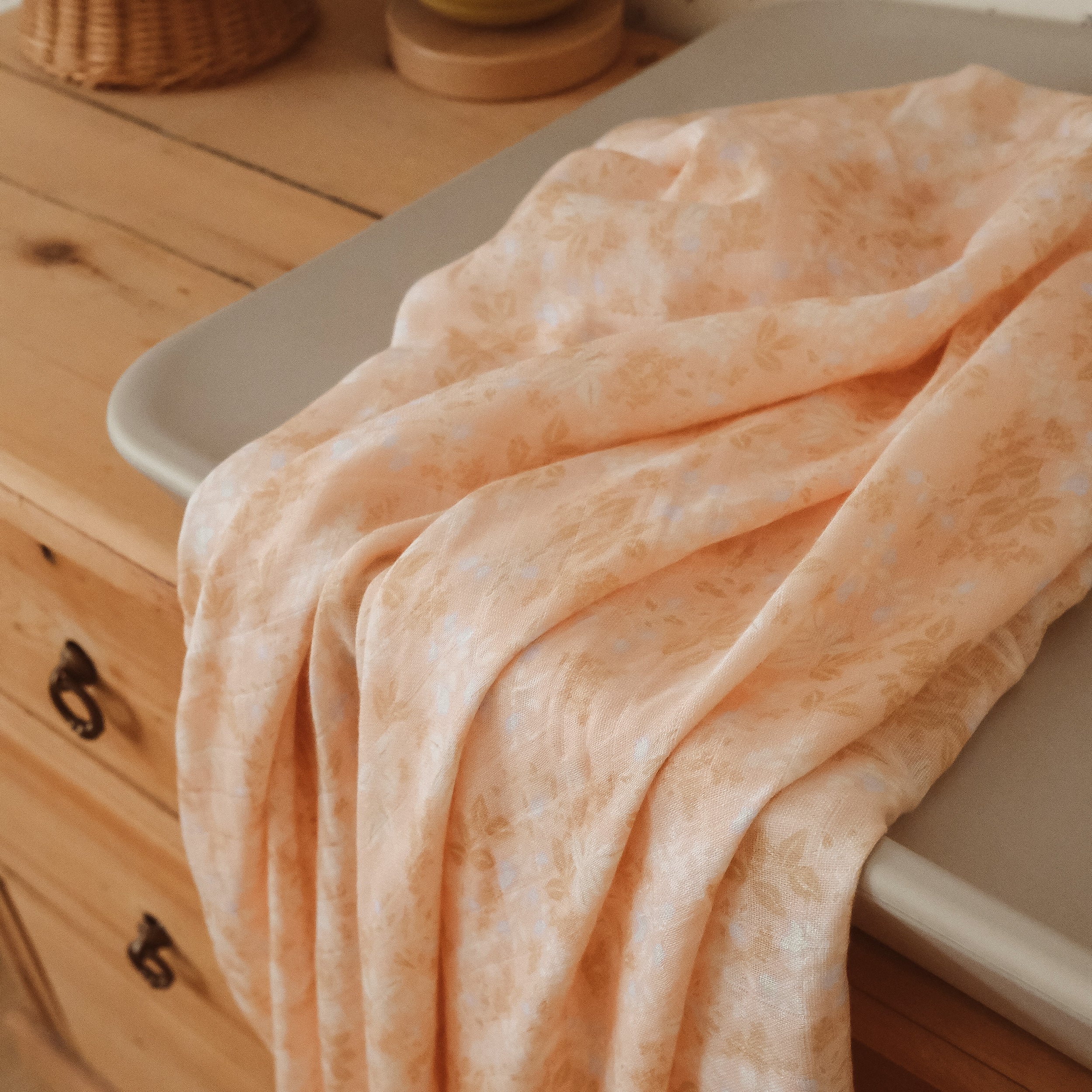 Wild Peony Organic Fitted Cot Sheet