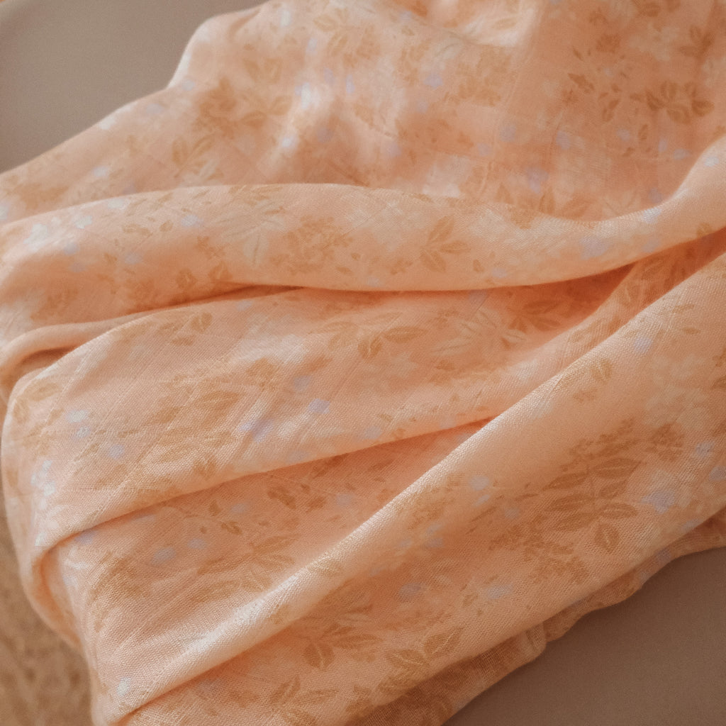 Wild Peony Organic Fitted Cot Sheet