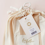 Coffee Stripe Organic Fitted Cot Sheet