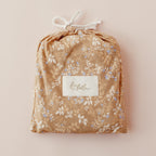 Gold Holly Organic Fitted Cot Sheet