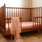 Dusty Roses Organic Fitted Cot Sheet