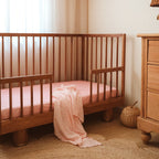 Dusty Roses Organic Fitted Cot Sheet