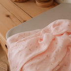 Dusty Roses Organic Fitted Cot Sheet