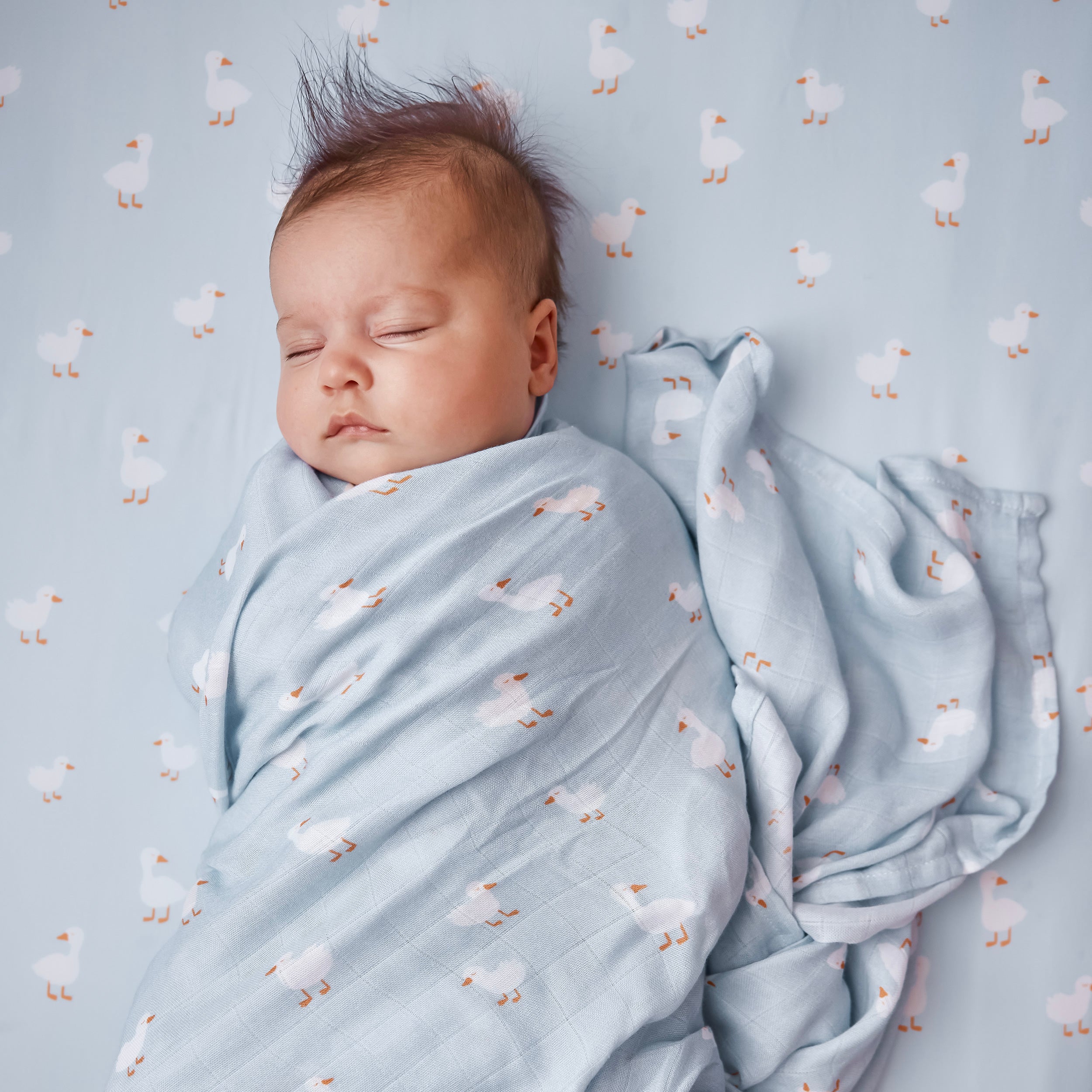 Blue Ducks Muslin Wrap Swaddle - PRE-ORDER (OCTOBER)
