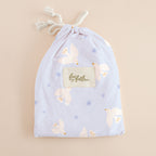 Blue Doves Organic Fitted Cot Sheet
