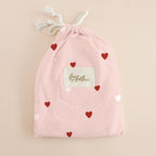 Little Hearts Organic Fitted Cot Sheet