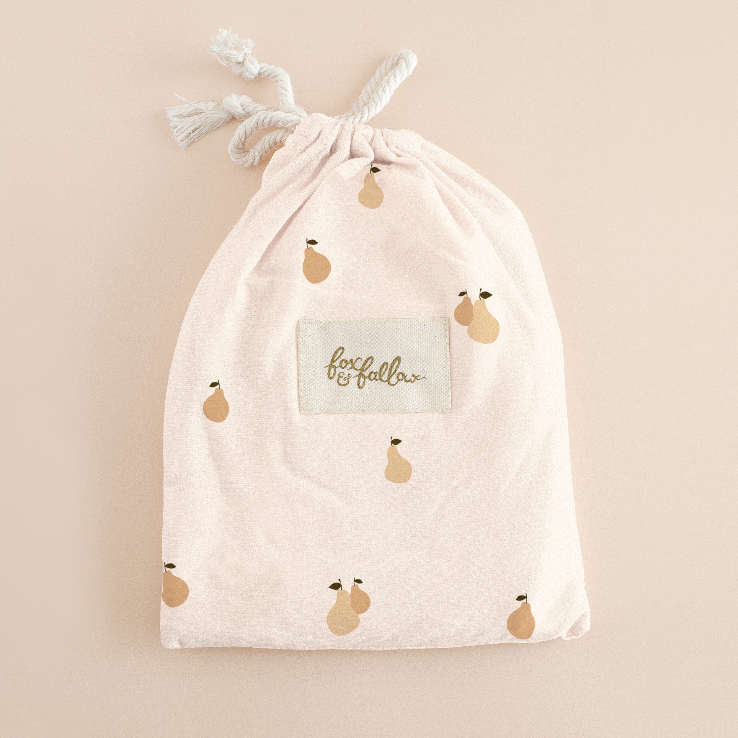 Golden Pears Organic Fitted Cot Sheet