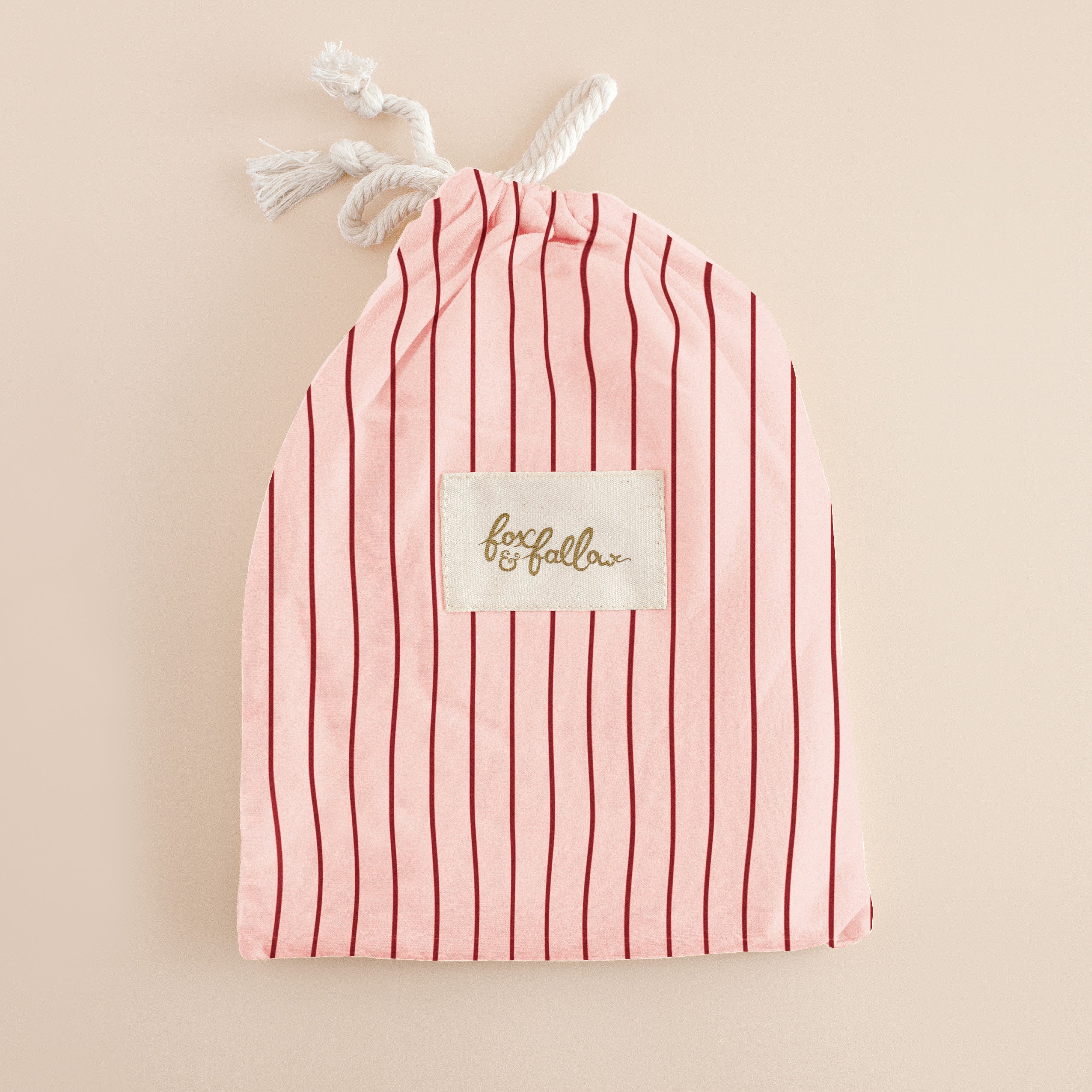 Strawberry Stripe Organic Fitted Cot Sheet - PRE-ORDER (MARCH)