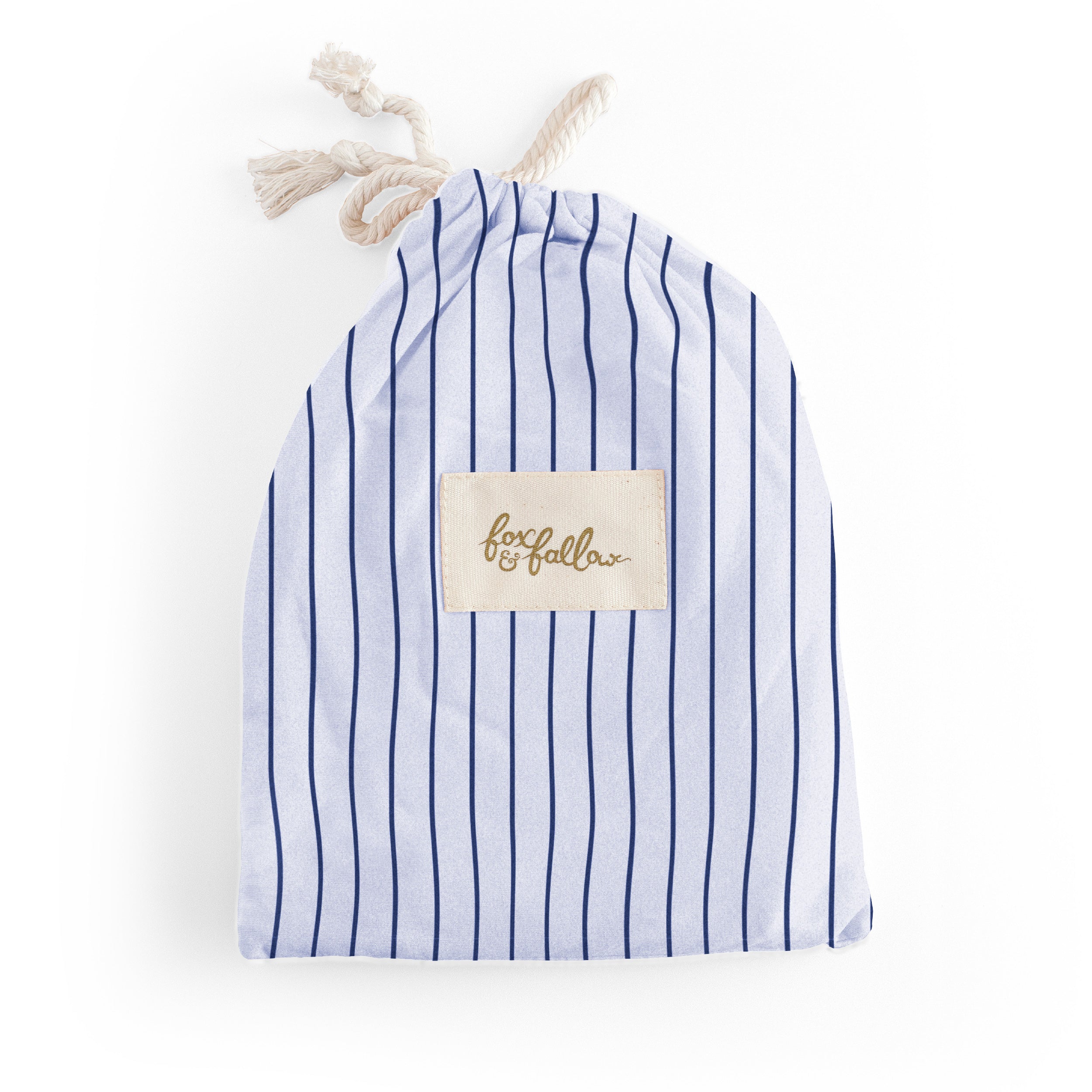 Navy Stripe Organic Fitted Cot Sheet - PRE-ORDER (MARCH)
