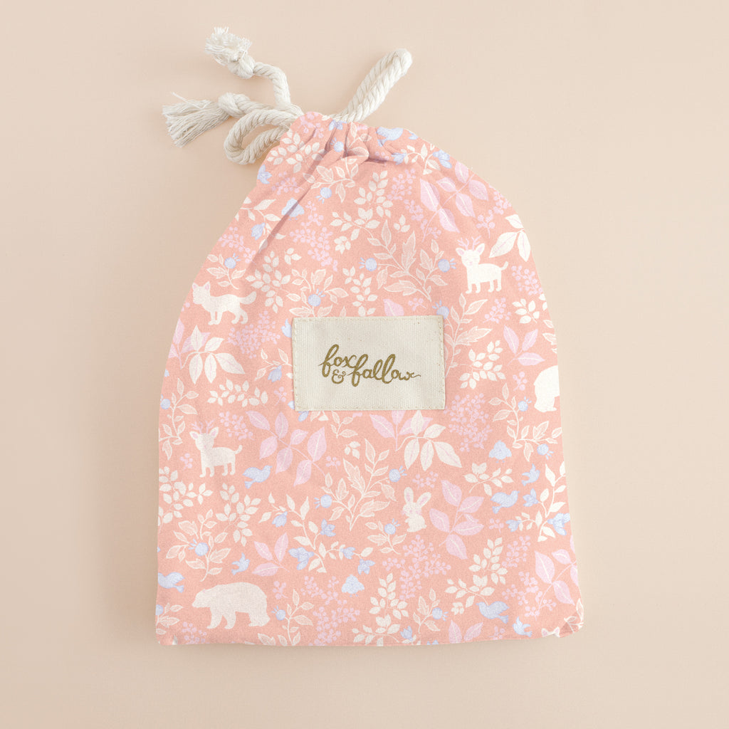 Forest Friends Peony Organic Cot Sheet