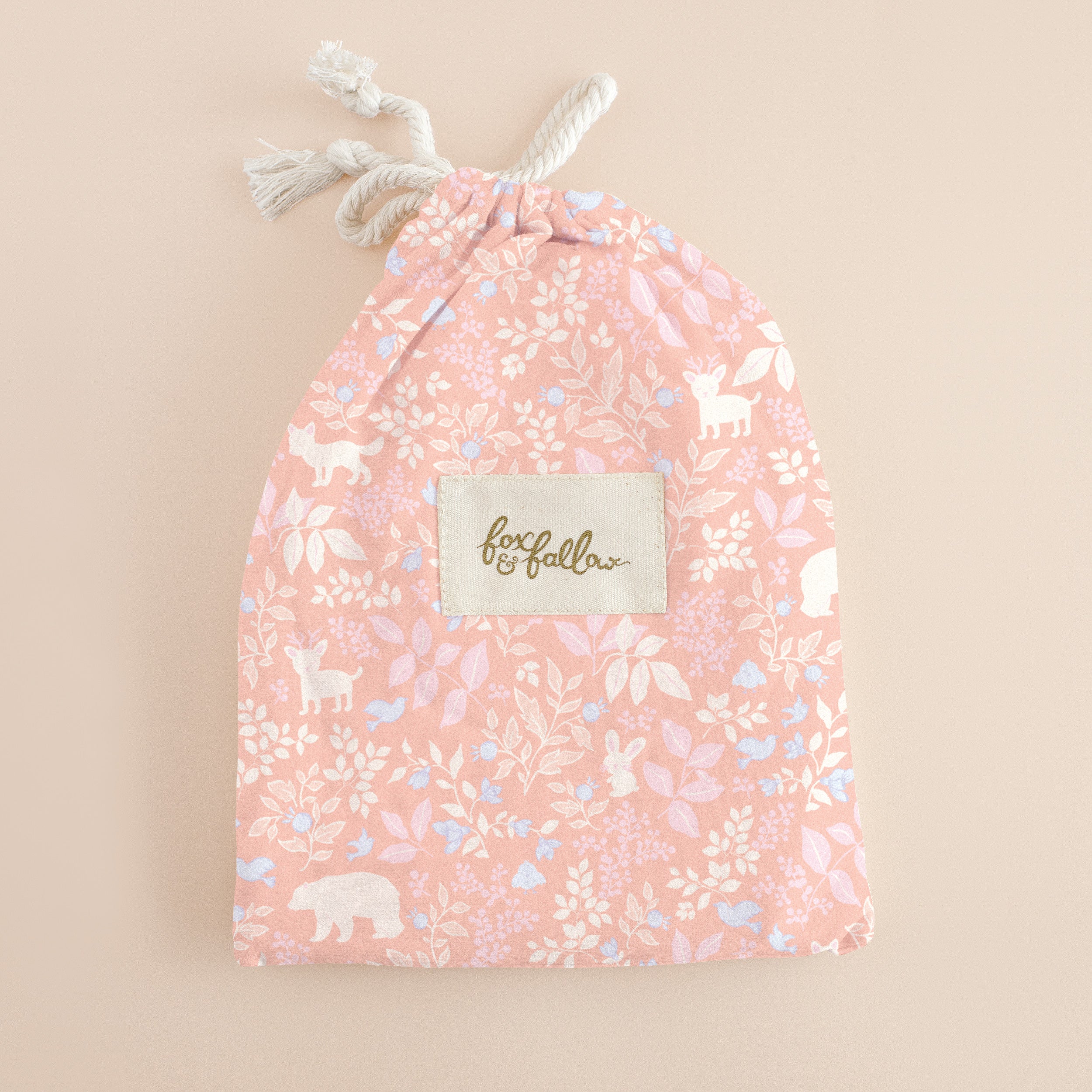 Forest Friends Peony Organic Cot Sheet