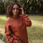 F&F Aesthetic Club 'Form Over Function' Crew - Rust - Unisex