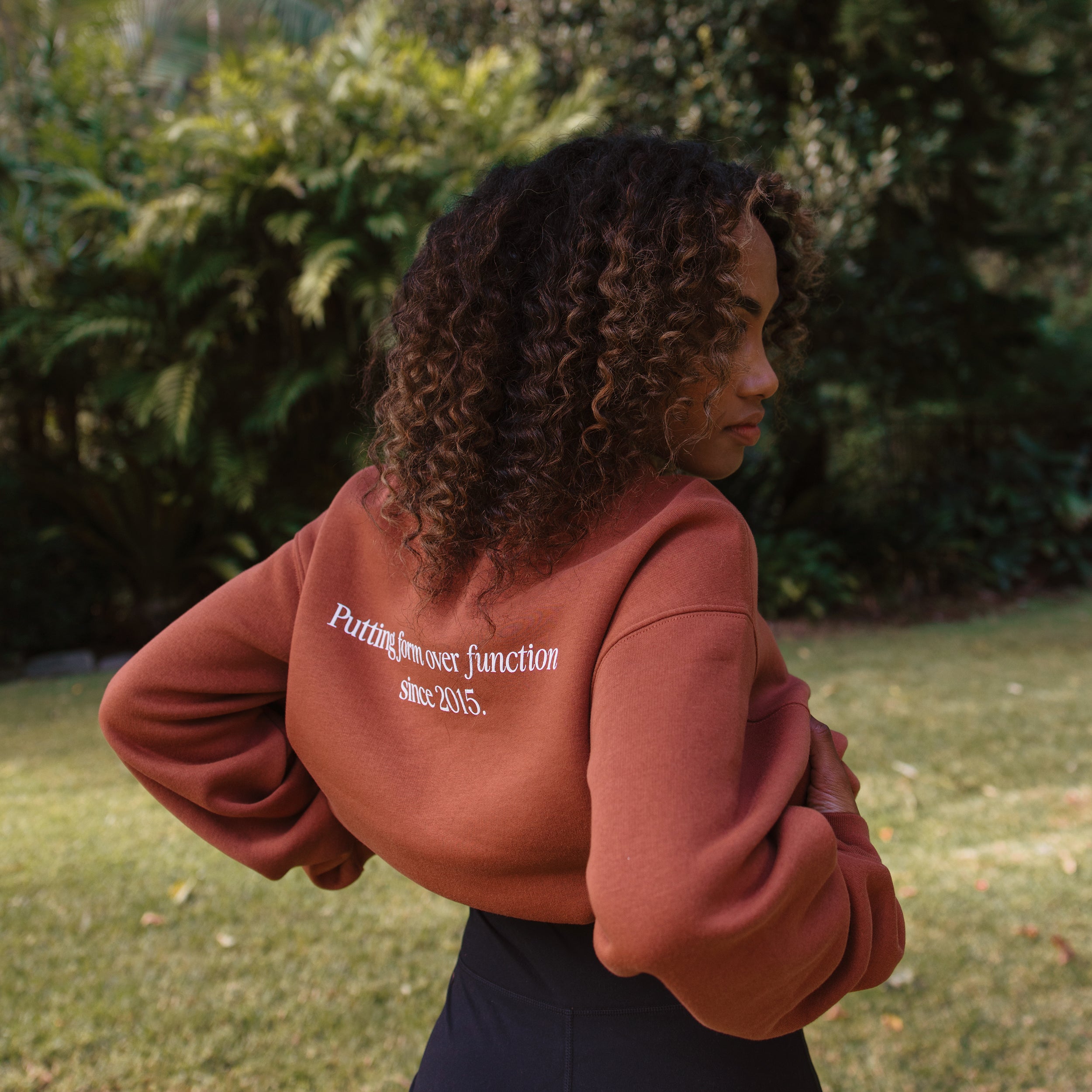 F&F Aesthetic Club 'Form Over Function' Crew - Rust - Unisex