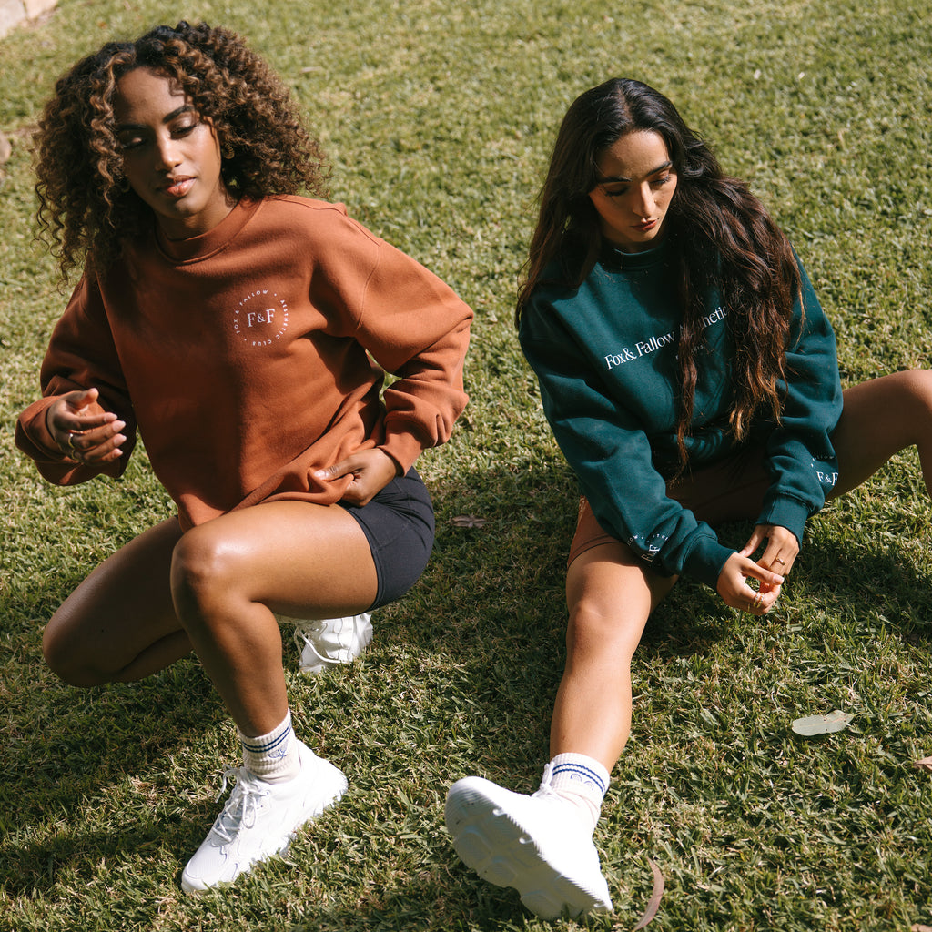 F&F Aesthetic Club 'Form Over Function' Crew - Rust - Unisex