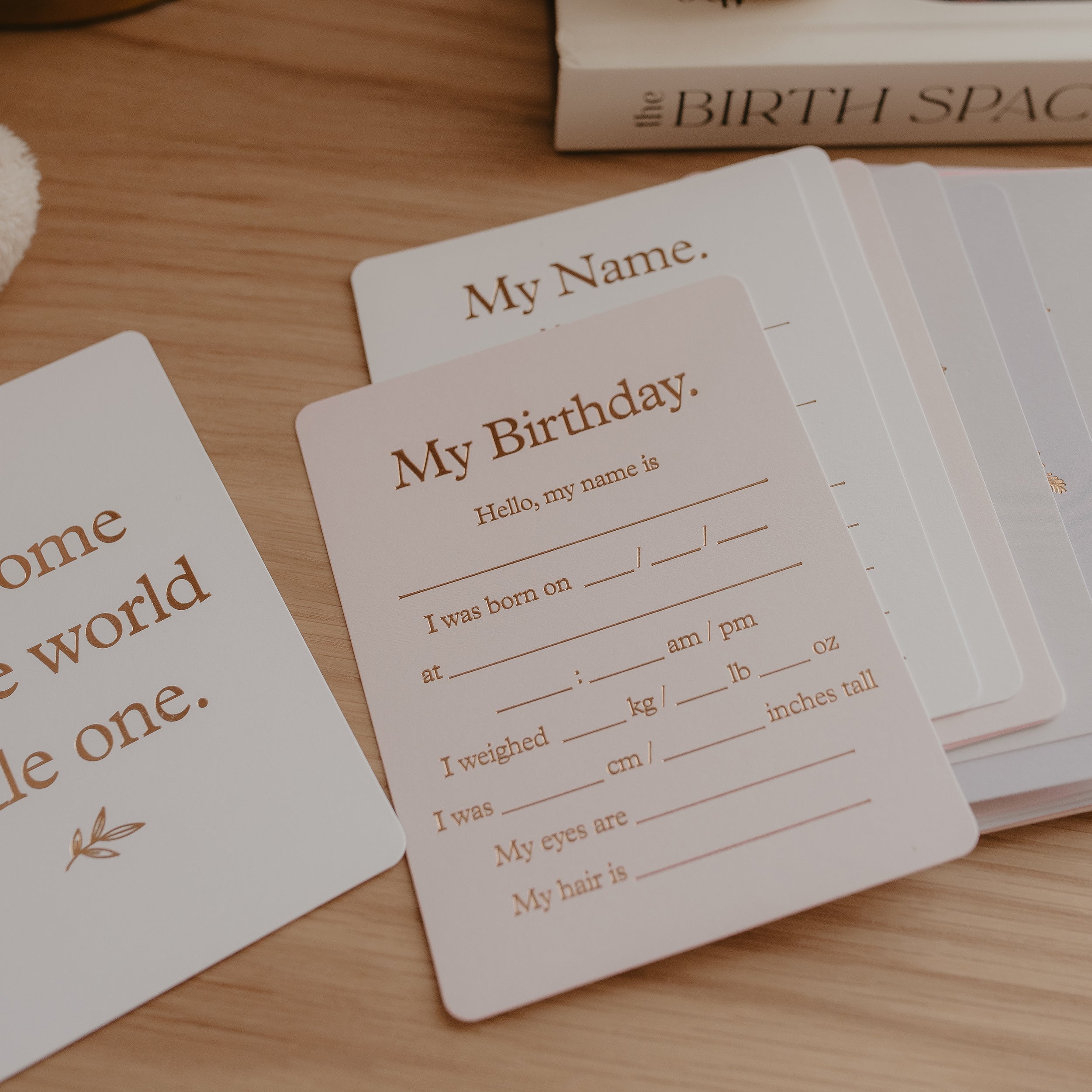 Baby Milestone Cards - Cream