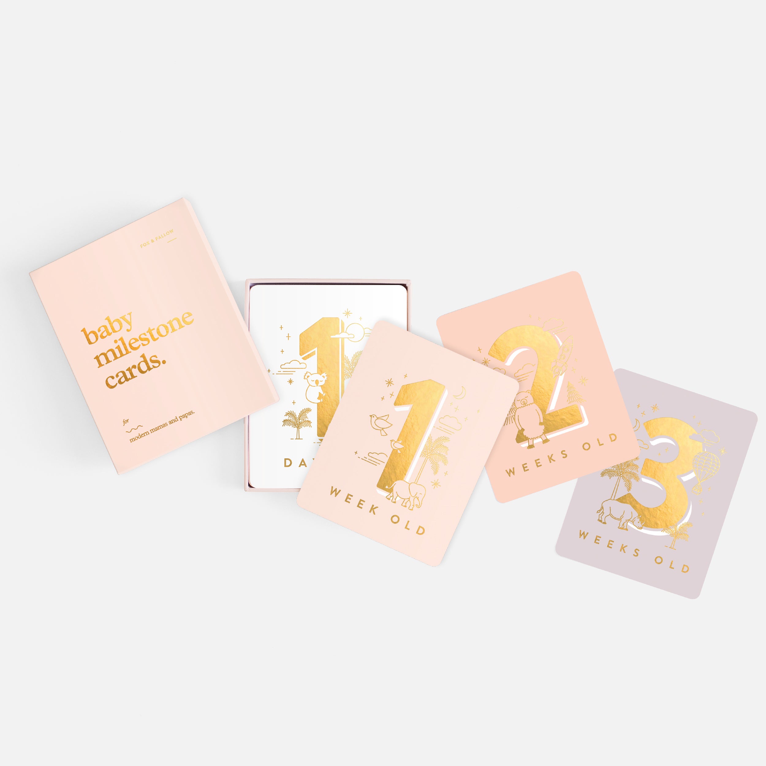 Baby Milestone Cards - Cream