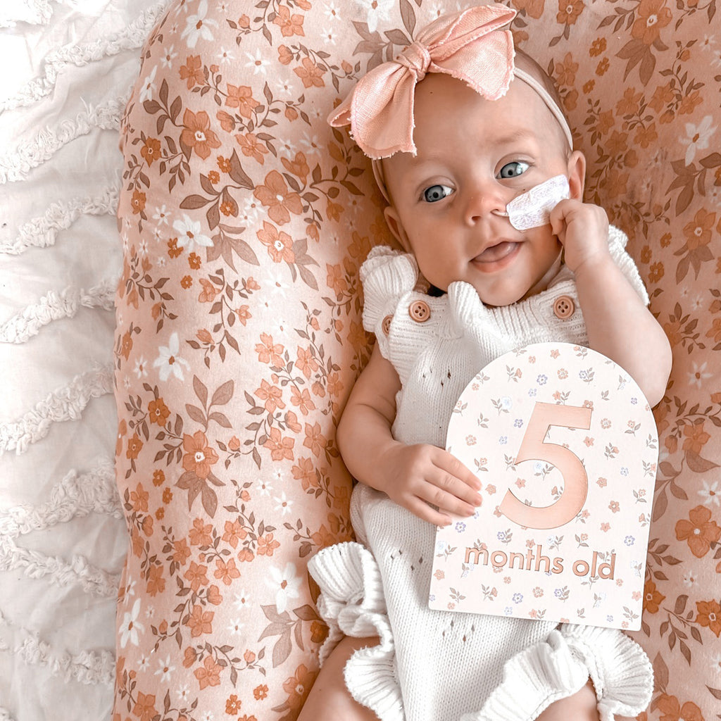 Sweet Pea Organic Fitted Bassinet Sheet/Change Pad Cover