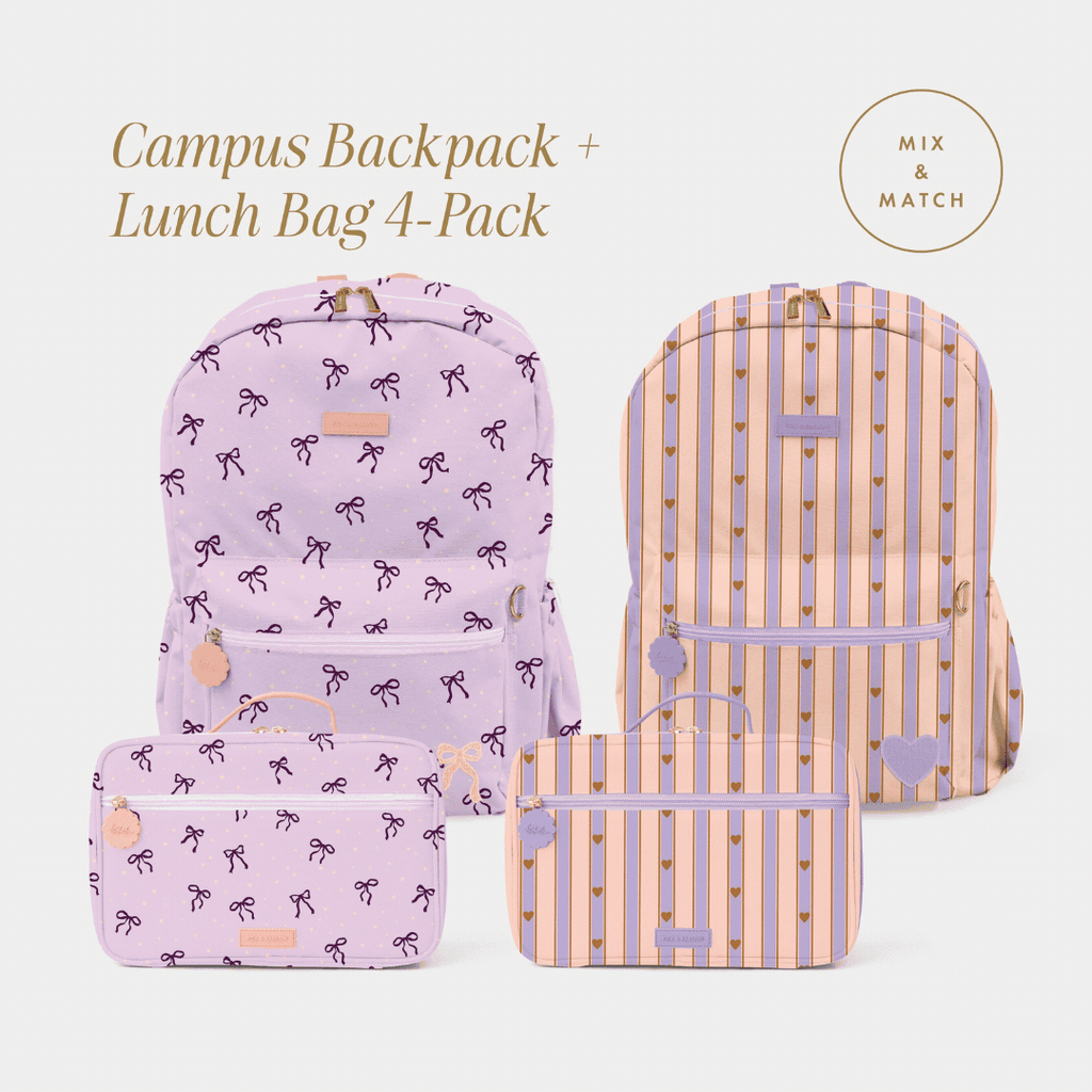 Campus Backpack + Lunch Bag 4-Pack Bundle - PRE-ORDER (OCTOBER)