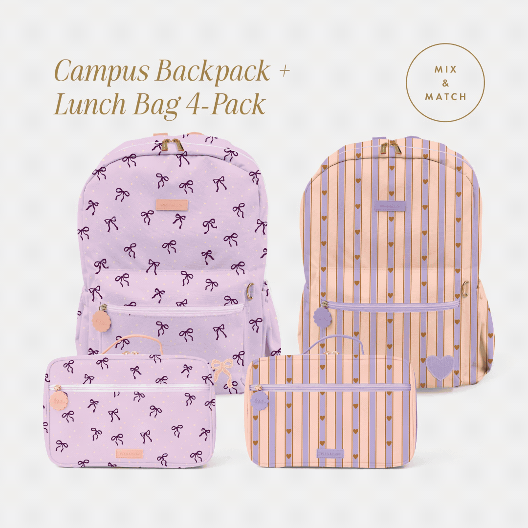Campus Backpack + Lunch Bag 4-Pack Bundle - PRE-ORDER (OCTOBER)