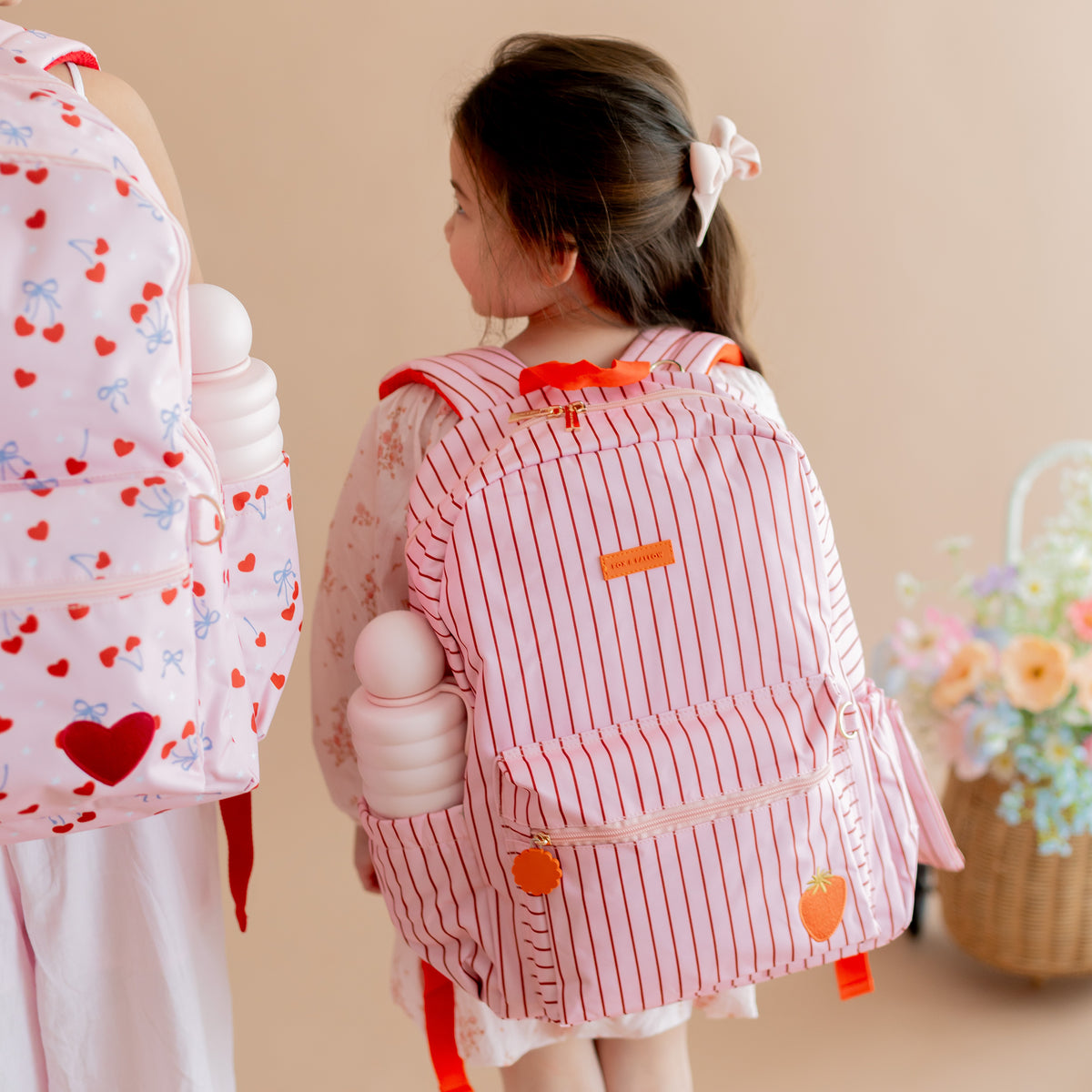 Strawberry Stripe Junior Backpack - Medium 20L