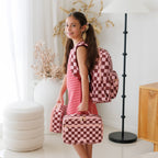 Cherry Check Backpack
