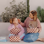 Cherry Check Wash Bag