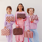 Cherry Check Wash Bag