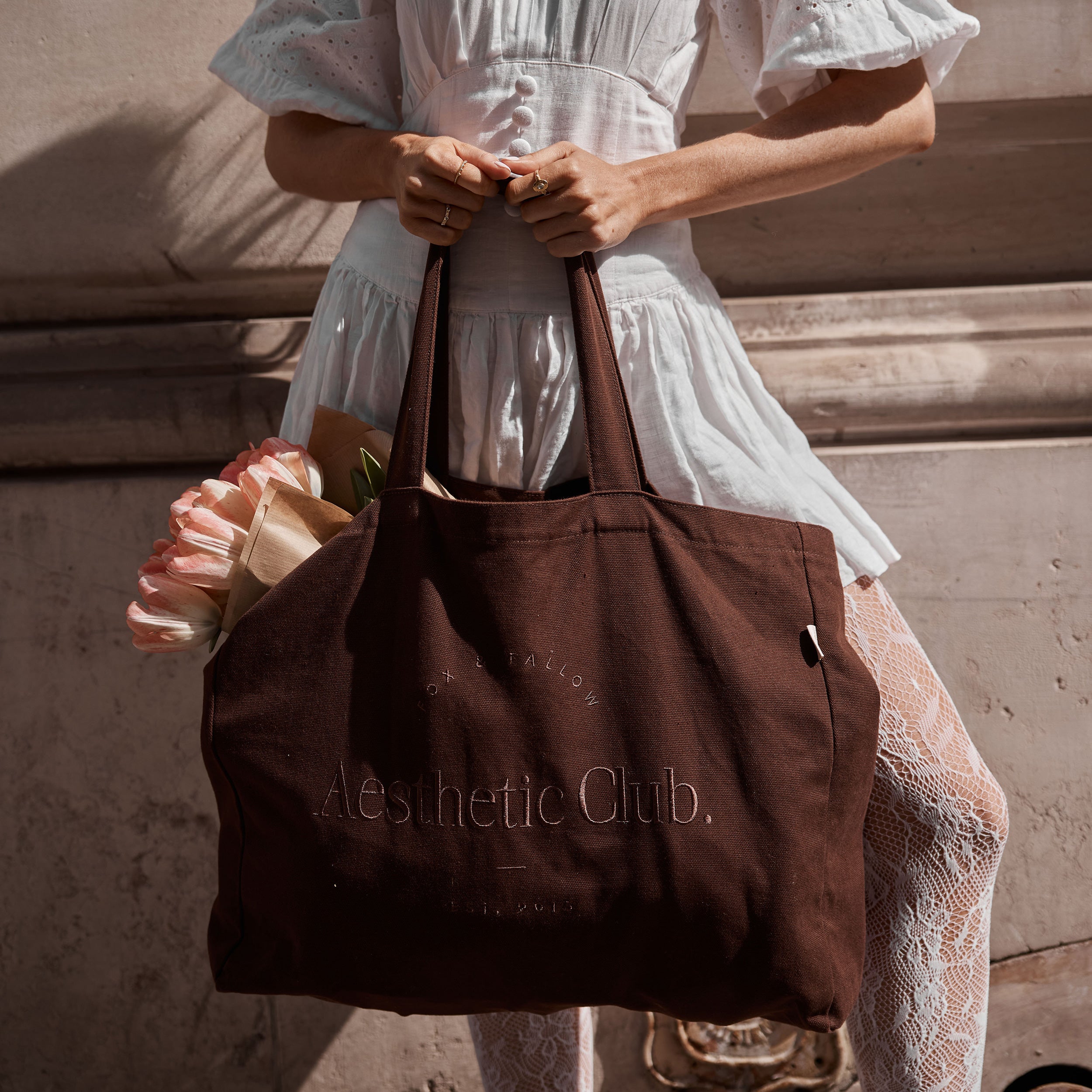 F&F Aesthetic Club Weekend Bag - Chocolate - PRE-ORDER (OCTOBER)