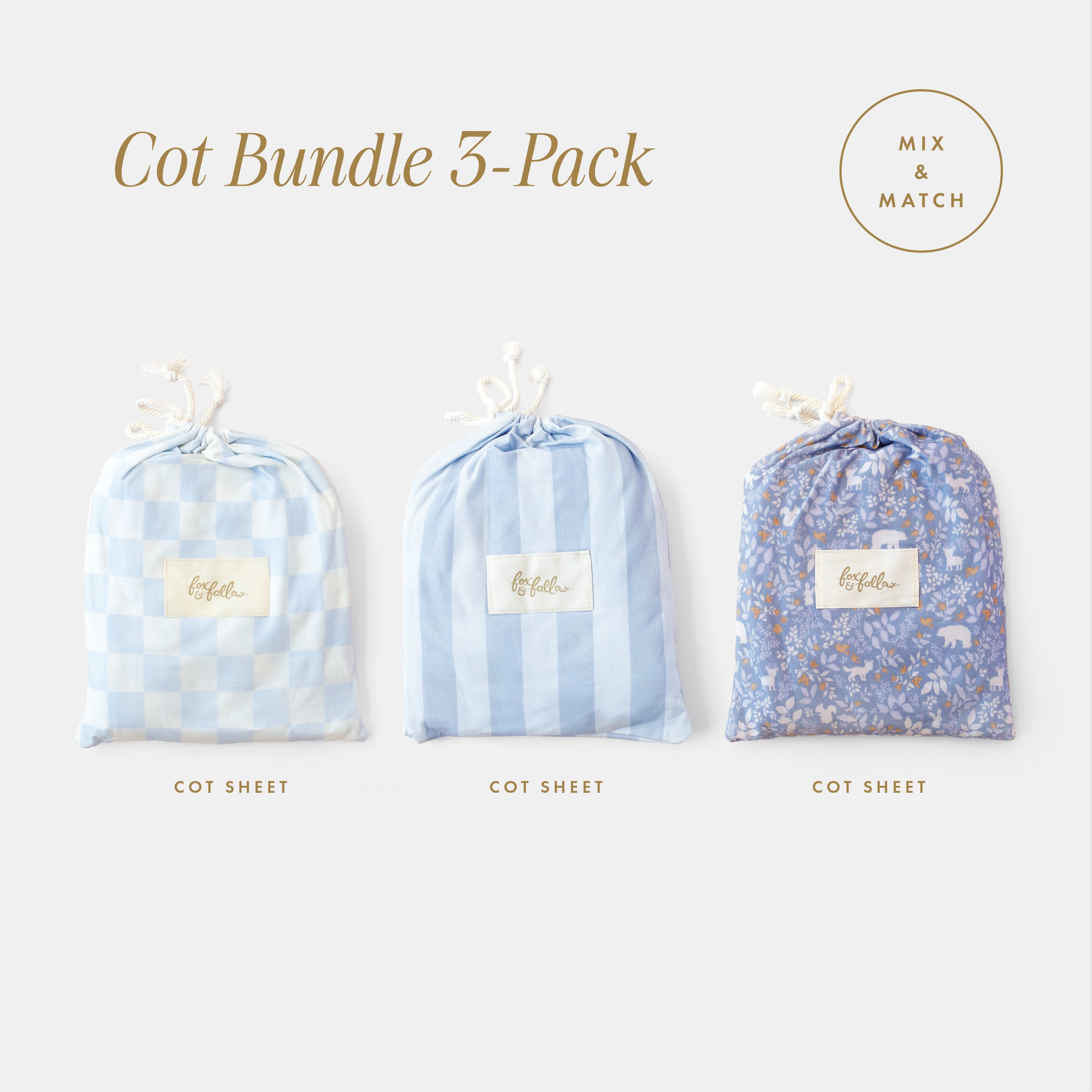 Cot Bundle - 3 Pack – Fox & Fallow