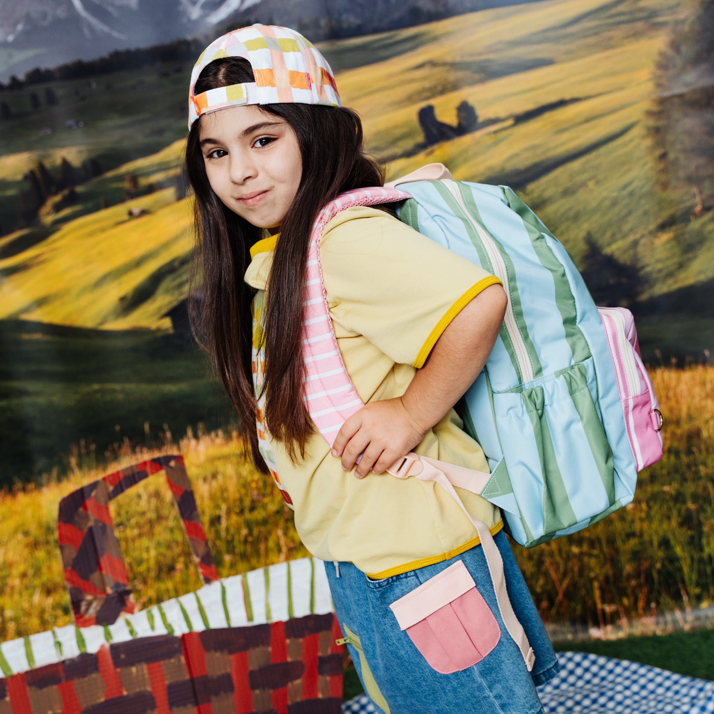 Fox & Fallow x Das Ist Maurice Stripes Junior Backpack - Medium 20L - PRE-ORDER (17 SEP)